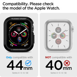 Picture of SPIGEN APPLE WATCH SERIES 4 44mm RUGGED ARMOR BLACK_062CS24469