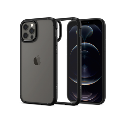Picture of SPIGEN IPHONE 12 PRO MAX CRYSTAL HYBRID MATTE BLACK