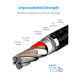 Picture of ANKER POWERLINE + II USB-C CABLE WITH LIGHTNING CONNECTOR 3FT 