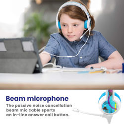 Picture of BuddyPhones School+ Safe Audio School Headphones for Kids Blue