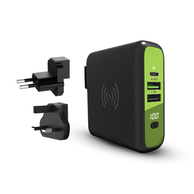 Picture of GOUI_MBALA QI WALL CHARGER + POWERBANK 8000 BLACK