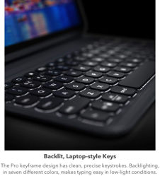 Picture of ZAGG - Pro Keys Wireless Keyboard and Detachable Case - Compatible with The Apple 10.9" iPad Air (4th Gen)