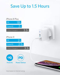 Picture of Anker PowerPort PD+ 2 35W (20W PD+15W) - White (A2636K21)