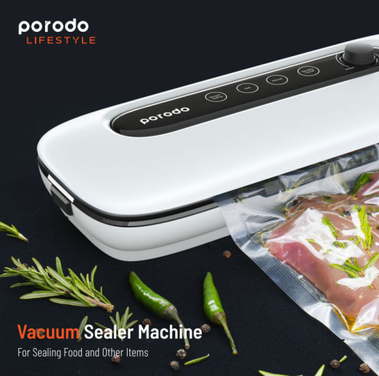 صورة Porodo Lifestyle Vacuum Sealer Machine 300W - White