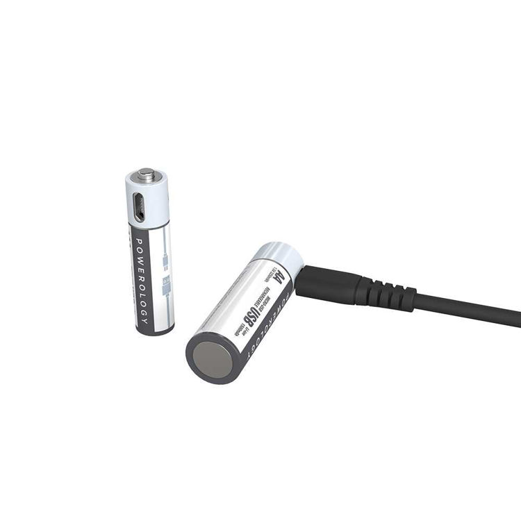 صورة Powerology USB Rechargeable Lithium-ion Battery AA ( 4pcs/pack )