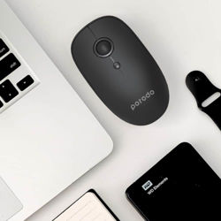 Picture of Porodo 2 in 1  Bluetooth Mouse 2.4GHz V5.0 - Black