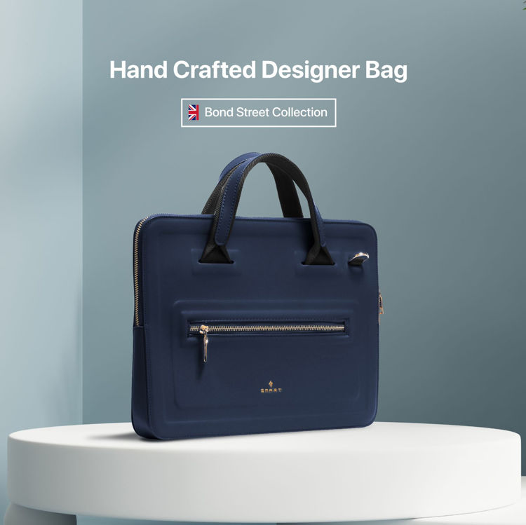 صورة Smart Handcrafted Designer Bag 14inch -Blue 