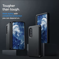 Picture of Spigen Galaxy Z Fold 3 Case Tough Armor Black_ACS03077