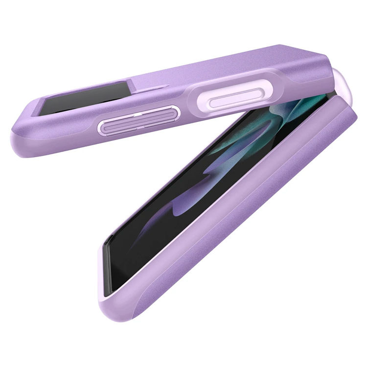 صورة Spigen Galaxy Z Flip 3 Case Thin Fit Shiny Lavender_ACS03081