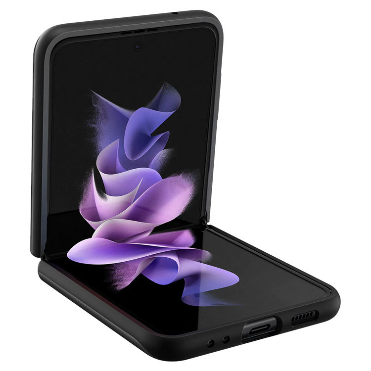 صورة Spigen Galaxy Z Flip 3 Case Thin Fit Black_ACS03079