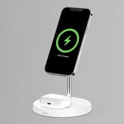 Picture of BELKIN BOOST CHARGE PRO 2 IN 1 WIRELESS CHARGER STAND WITH MAGSAFE