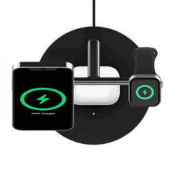 Picture of BELKIN BOOST CHARGE PRO 3 IN 1 WIRELESS CHARGER WITH MAGSAFE_BLACK