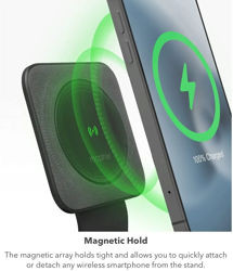 Picture of Mophie Snap+ Wireless Charging Stand 15W for iPhone , Smartphones  Qi-enabled Devices