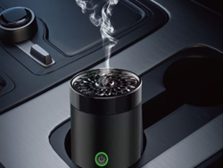 Picture of Green Lion Smart Bakhour Rechargeable Electric Car Incense Burner - Black