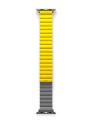 Picture of UNIQ REVIX REVERSIBLE MAGNETIC APPLE WATCH STRAP 45/44/42MM 
LEMON (YELLOW/GREY)"