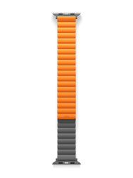 Picture of UNIQ REVIX REVERSIBLE MAGNETIC APPLE WATCH STRAP 45/44/42MM 
CHARCOAL (GREY/ORANGE)"