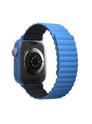 Picture of UNIQ REVIX REVERSIBLE MAGNETIC APPLE WATCH STRAP 45/44/42MM 
CASPIAN (BLUE/BLACK)"