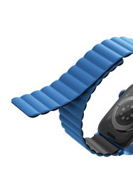 Picture of UNIQ REVIX REVERSIBLE MAGNETIC APPLE WATCH STRAP 45/44/42MM 
CASPIAN (BLUE/BLACK)"