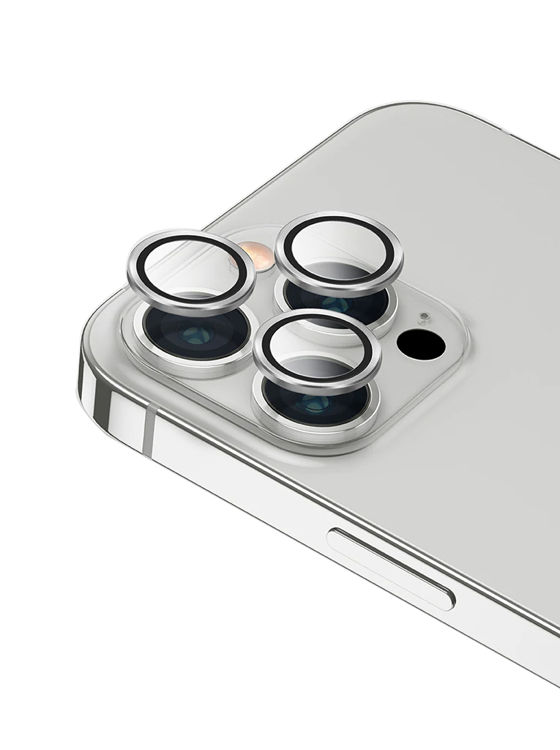 صورة UNIQ OPTIX Camera Lens Protector iPhone 13 Pro/13 Pro Max Sterling (Silver)