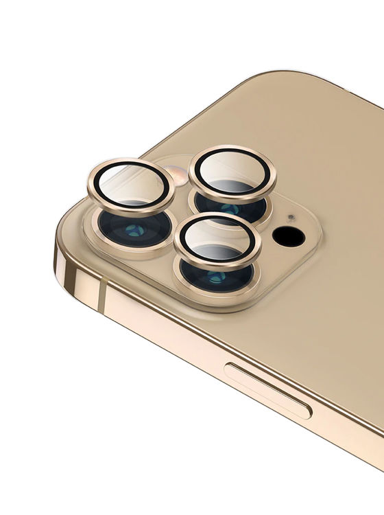 صورة UNIQ OPTIX Camera Lens Protector iPhone 13 Pro/13 Pro Max Champagne (gold)