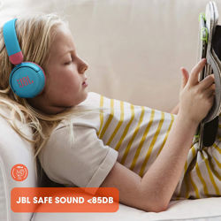 Picture of JBL Jr310BT Kids Wireless on-ear headphones - Light Blue Pink