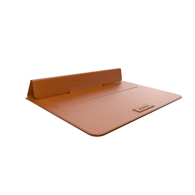 Picture of SwitchEasy EasyStand Leather MacBook Sleeve (13/14 inch)  Saddle Brown