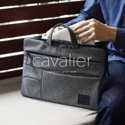 Picture of UNIQ CAVALIER 2-IN-1 LAPTOP SLEEVE (UP TO 15 INCH) CHARCOAL 
(BLACK)"