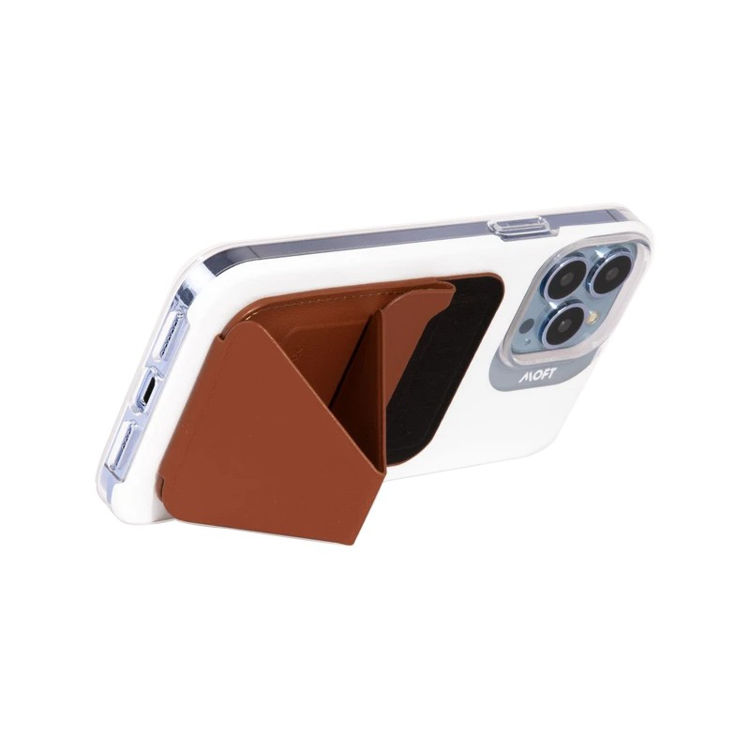 Picture of MOFT SNAP ON PHONE STAND AND WALLET WITH MAGSAFE COMPATIBLE BROWN