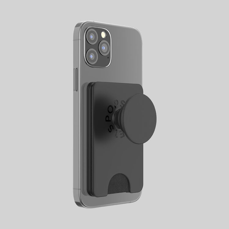 Picture of PopSockets PopWallet with PopGrip Cell Phone Grip & Stand with MagSafe