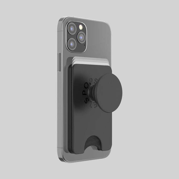 Picture of PopSockets PopWallet with PopGrip Cell Phone Grip & Stand with MagSafe