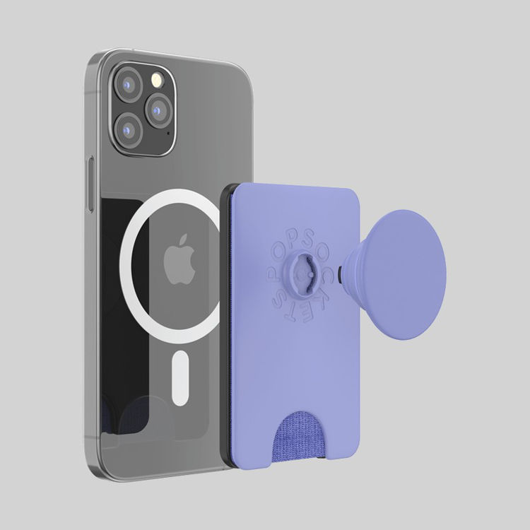 Picture of PopSockets PopWallet with PopGrip Cell Phone Grip & Stand with MagSafe