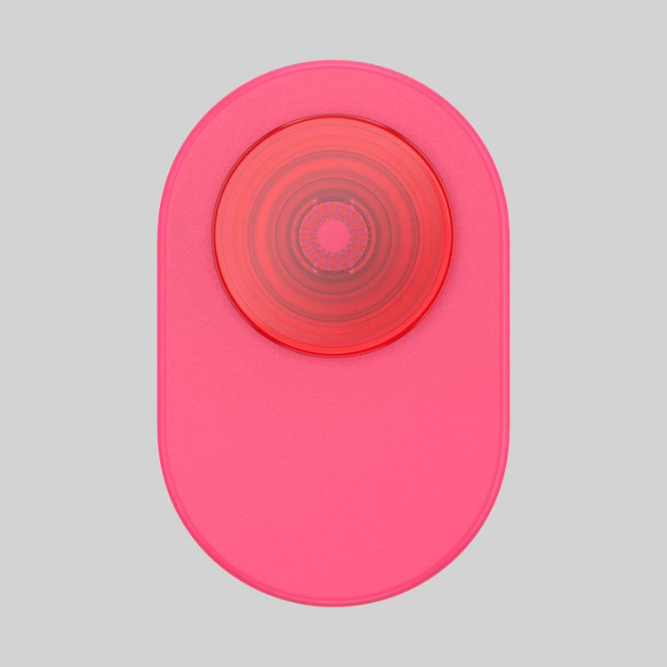 Picture of PopSockets: PopGrip for MagSafe Phone Stand and Grip - Translucent Neon Pink