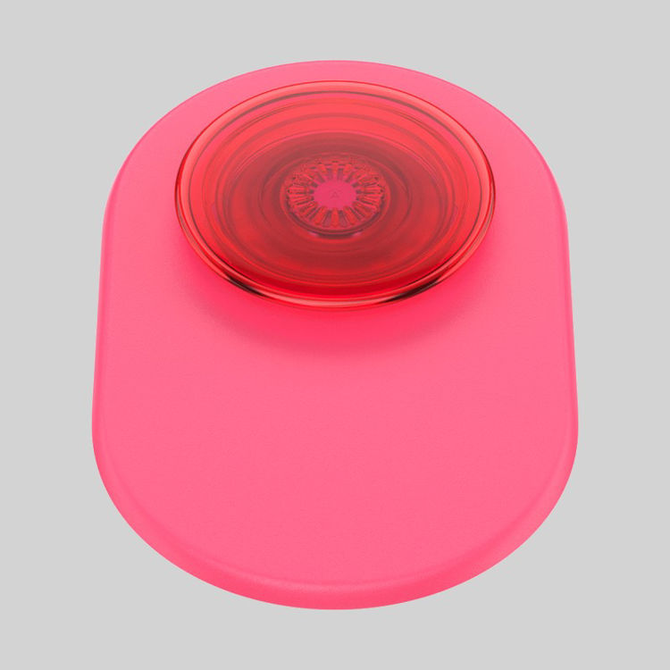 Picture of PopSockets: PopGrip for MagSafe Phone Stand and Grip - Translucent Neon Pink