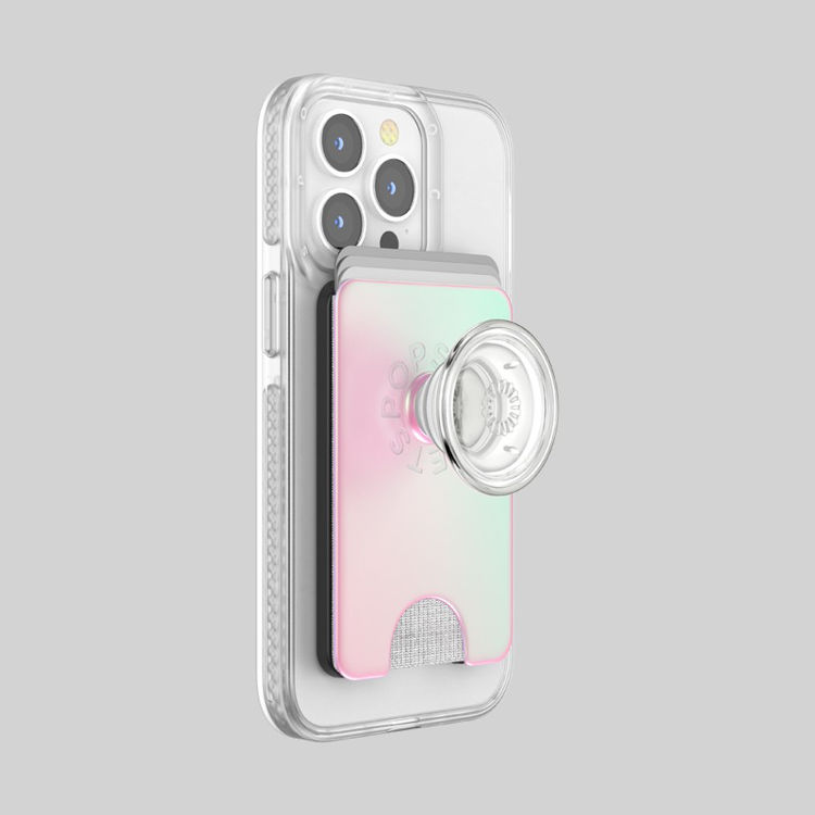 Picture of PopSockets - PopWallet Plus for Apple MagSafe - Mermaid Pink