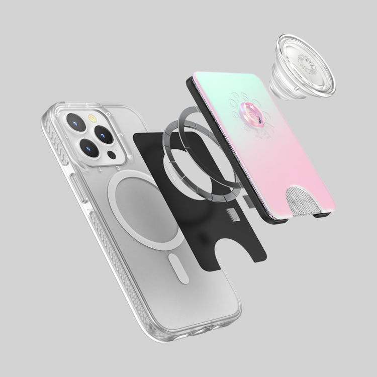 Picture of PopSockets - PopWallet Plus for Apple MagSafe - Mermaid Pink