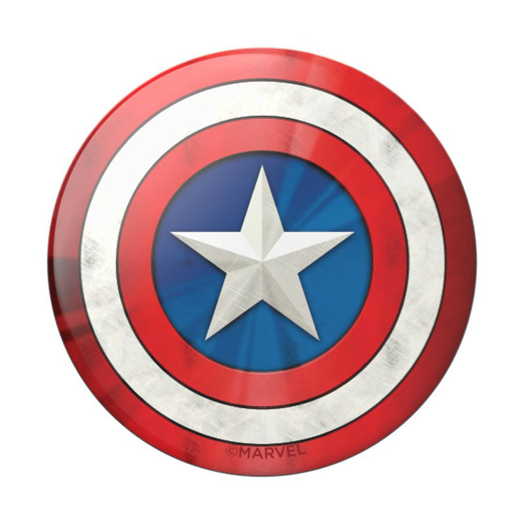 Picture of POPSOCKET CAPTAIN AMERICA SHIELD ICON BK BK 