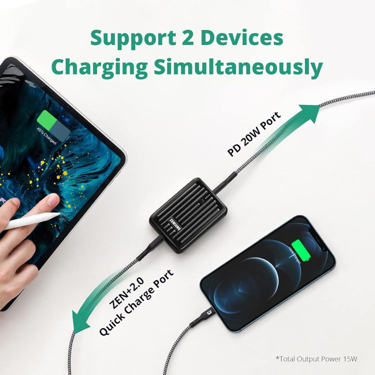 صورة ZENDURE SUPER MINI EXTERNAL BATTERY WITH USB-C 10000mAh_BLACK