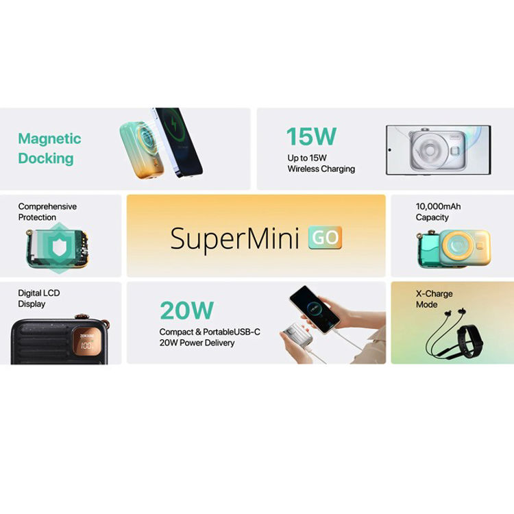 Picture of Zendure Power Bank 10000mah SuperMini GO - Space Silver