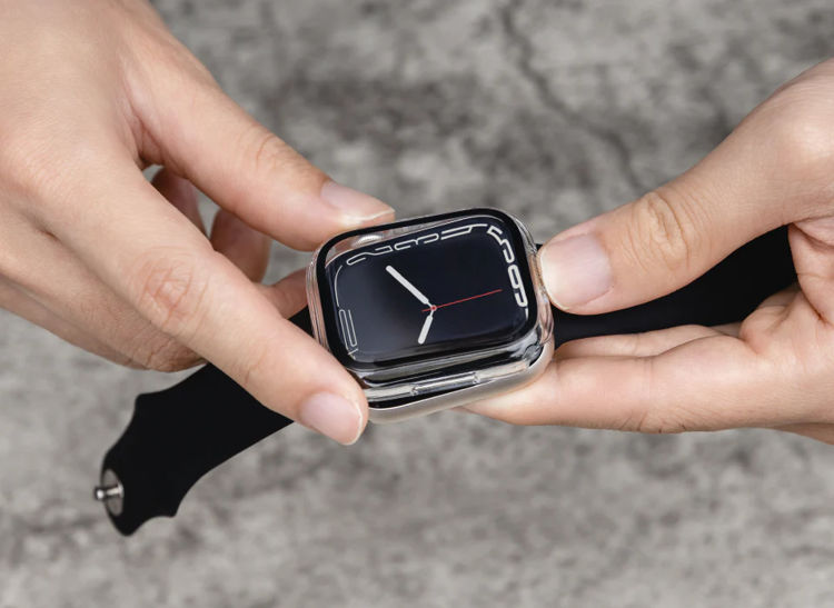صورة SwitchEasy NUDE Tempered Glass Hybrid Case for Apple Watch Series 7 41mm