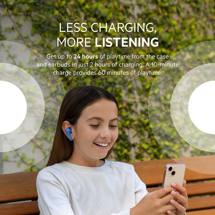صورة Belkin SoundForm Nano Wireless Earbuds For Kids (BLUE)