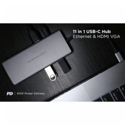 Picture of Powerology 11 in 1 USB-C VGA, Ethernet and HDMI Hub