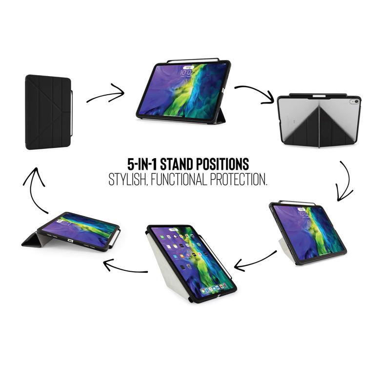 Picture of iPad Mini (6th Gen) Origami Pencil Case - Black