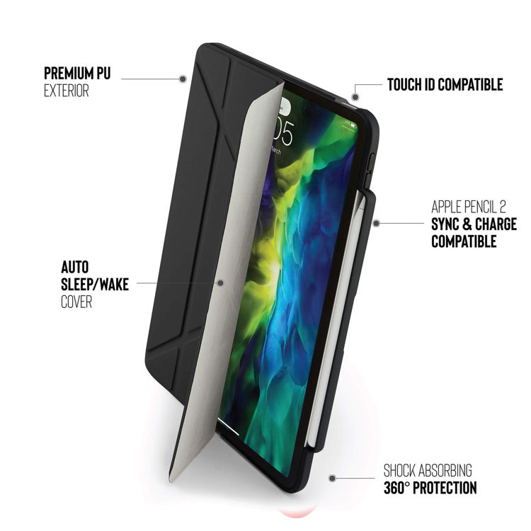 Picture of iPad Mini (6th Gen) Origami Pencil Case - Black