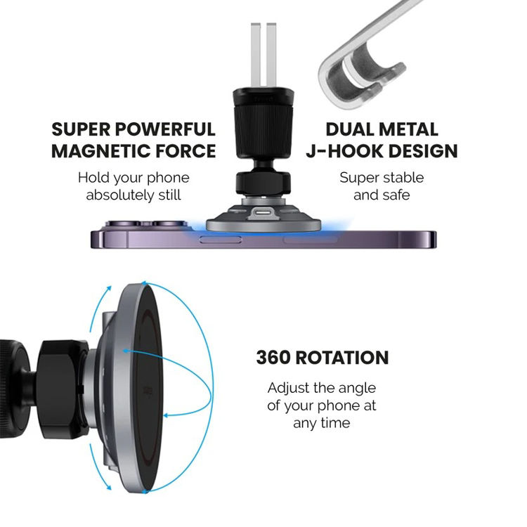 Picture of PRODIGEE CAR MOUNT MAGNETEEK WIRELESS CHARGING BASE MAGSAFE