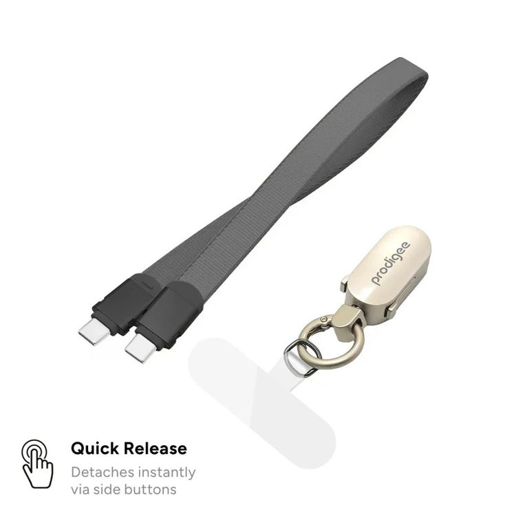 Picture of prodigee - PowerStrap USB C to USB C Cable 1ft - Midnight