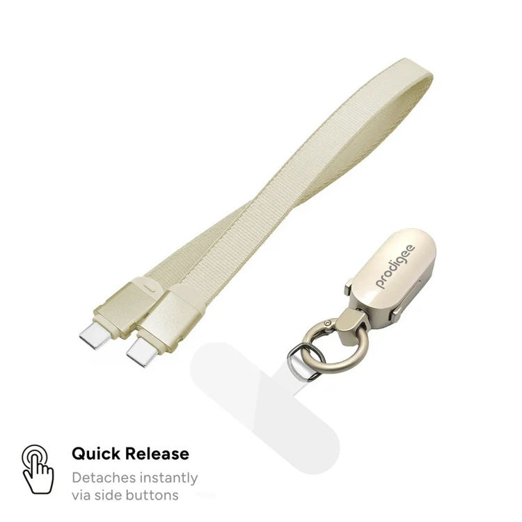 Picture of prodigee - PowerStrap USB C to USB C Cable 1ft - Sand
