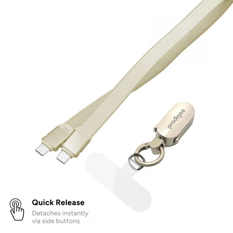Picture of prodigee - PowerStrap USB C to USB C Cable 4ft - Sand