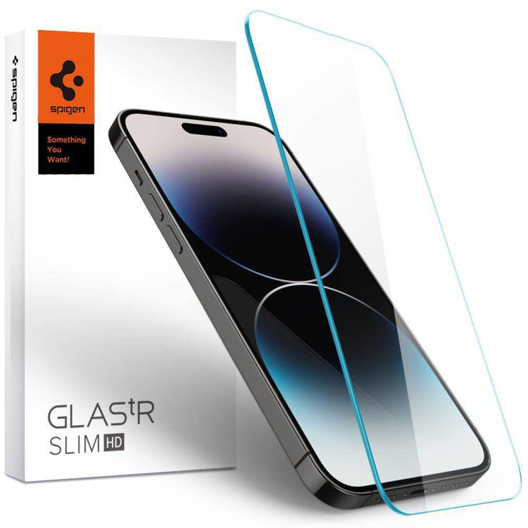 صورة Spigen tempered glass Glas.TR Slim for IPhone 14 Pro 6,1_AGL05222