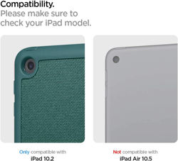 Picture of Spigen Urban Fit case for iPad 10.2 2021 2020 2019 Midnight Green