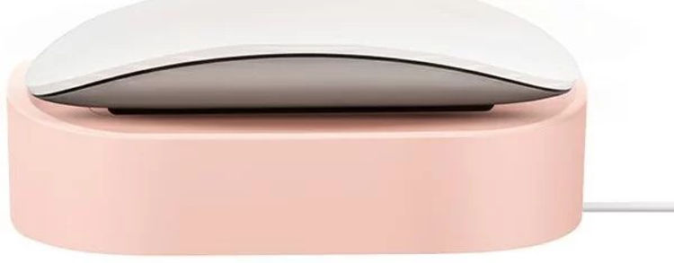 صورة Uniq Nova Compact Magic Mouse Charging Dock with Cable Loop - Pink